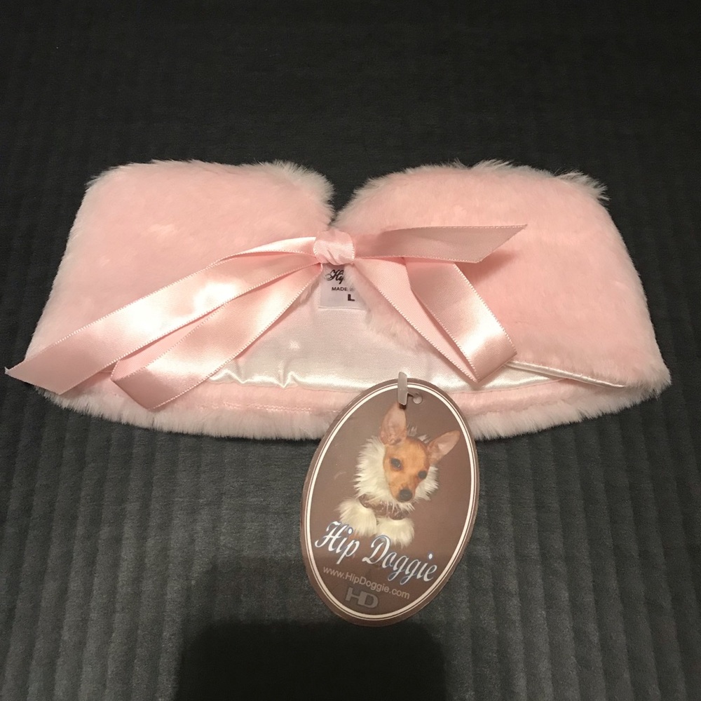 HIP DOGGIE PINK FAUX FUR CAPE